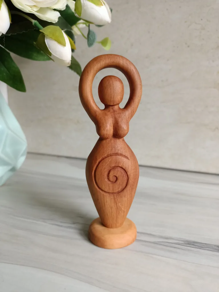 Light Spiral goddess figurine