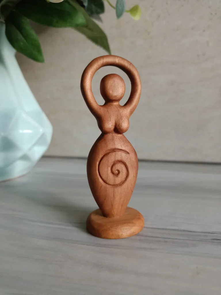 Light Spiral goddess statue